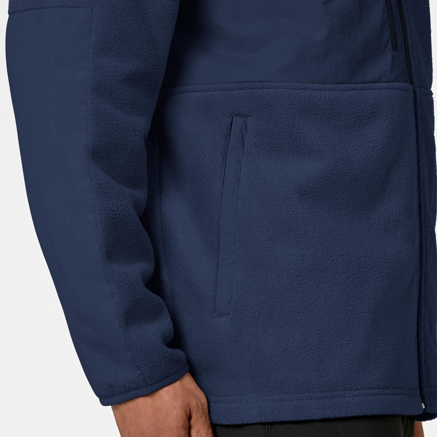 Felpa uomo 8009 zip navy blue