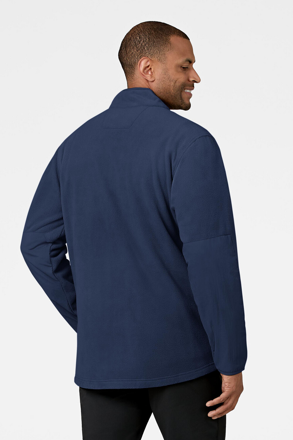 Felpa uomo 8009 zip navy blue