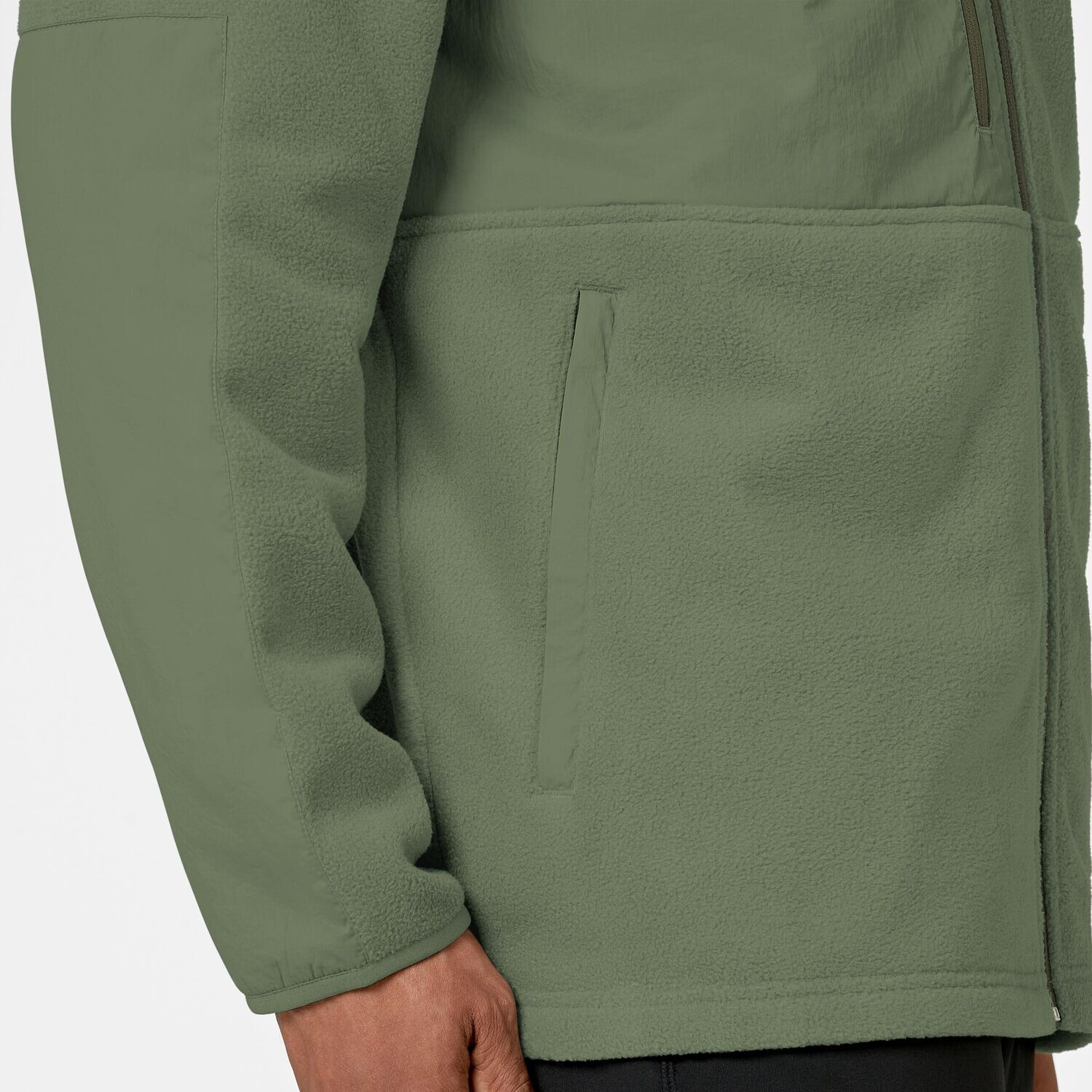 Felpa uomo 8009 zip olive