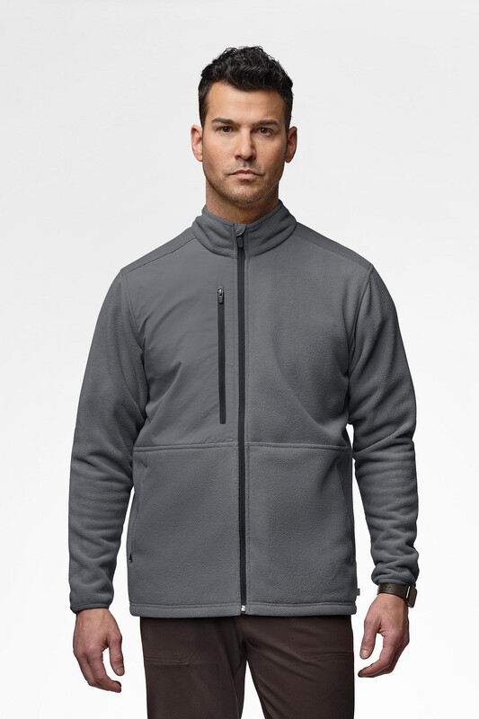 Felpa uomo 8009 zip pewter