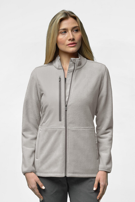 Felpa donna 8109 zip taupe