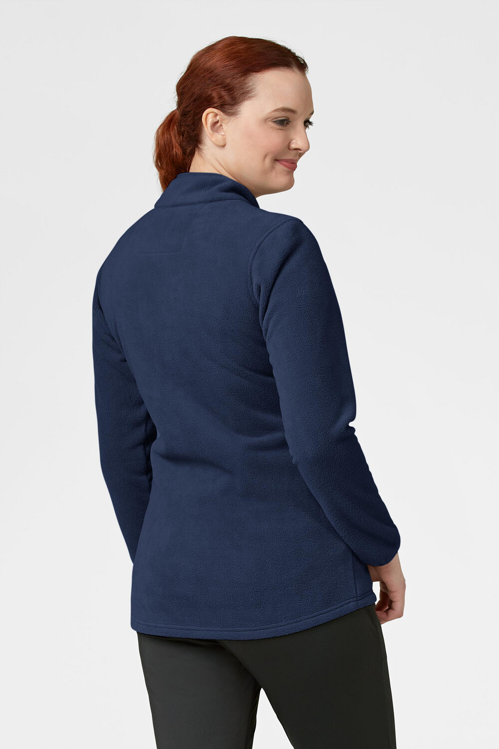Felpa donna 8109 zip navy blue