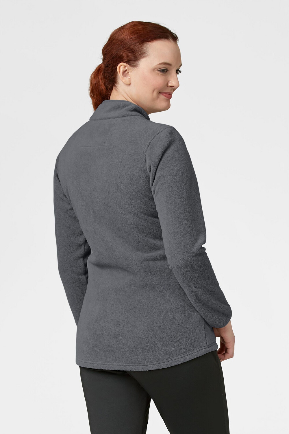 Felpa donna 8109 zip pewter