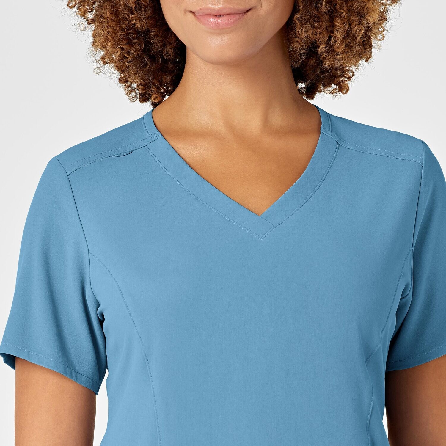 Casacca donna 6134 scollo a V bay blue