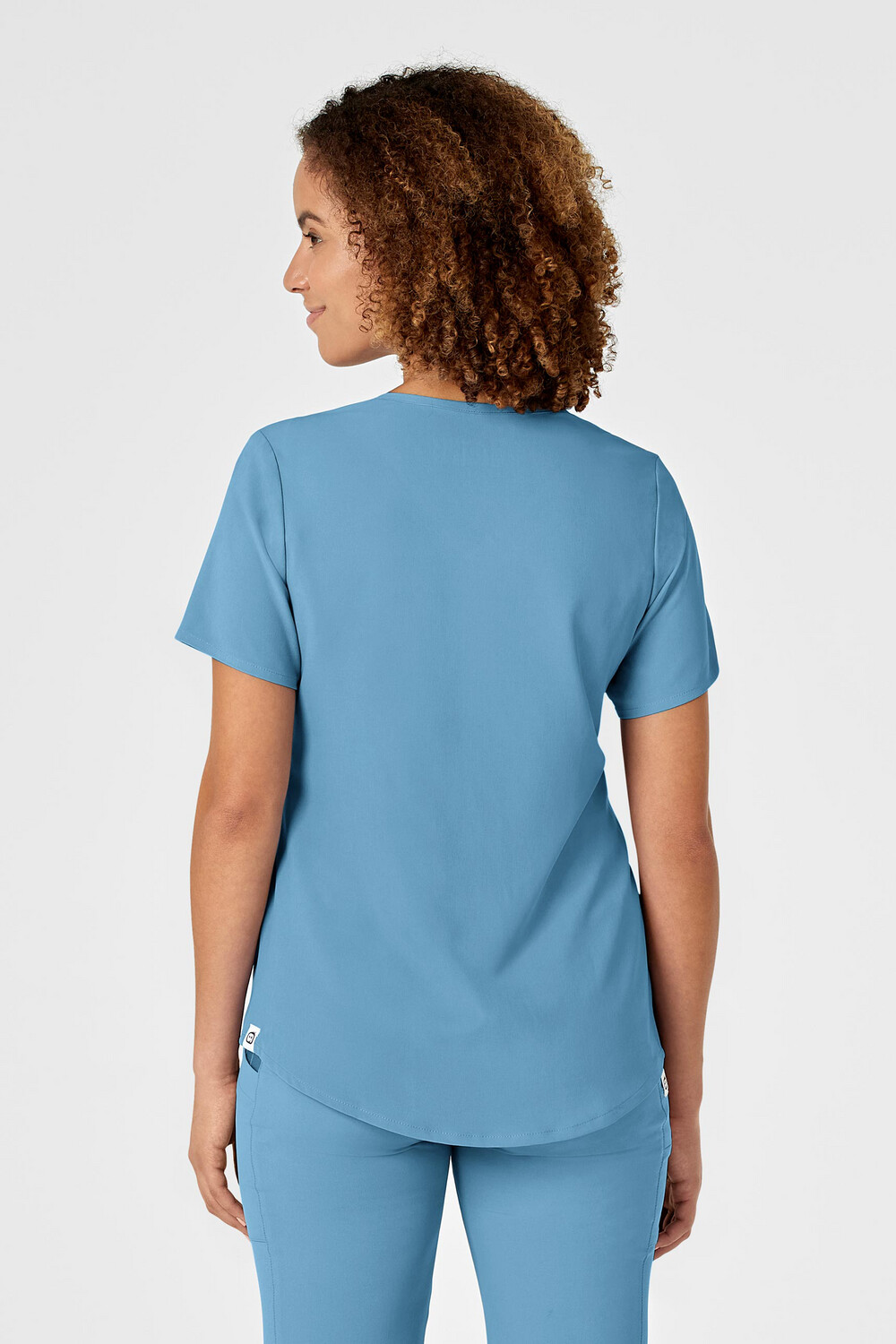 Casacca donna 6134 scollo a V bay blue