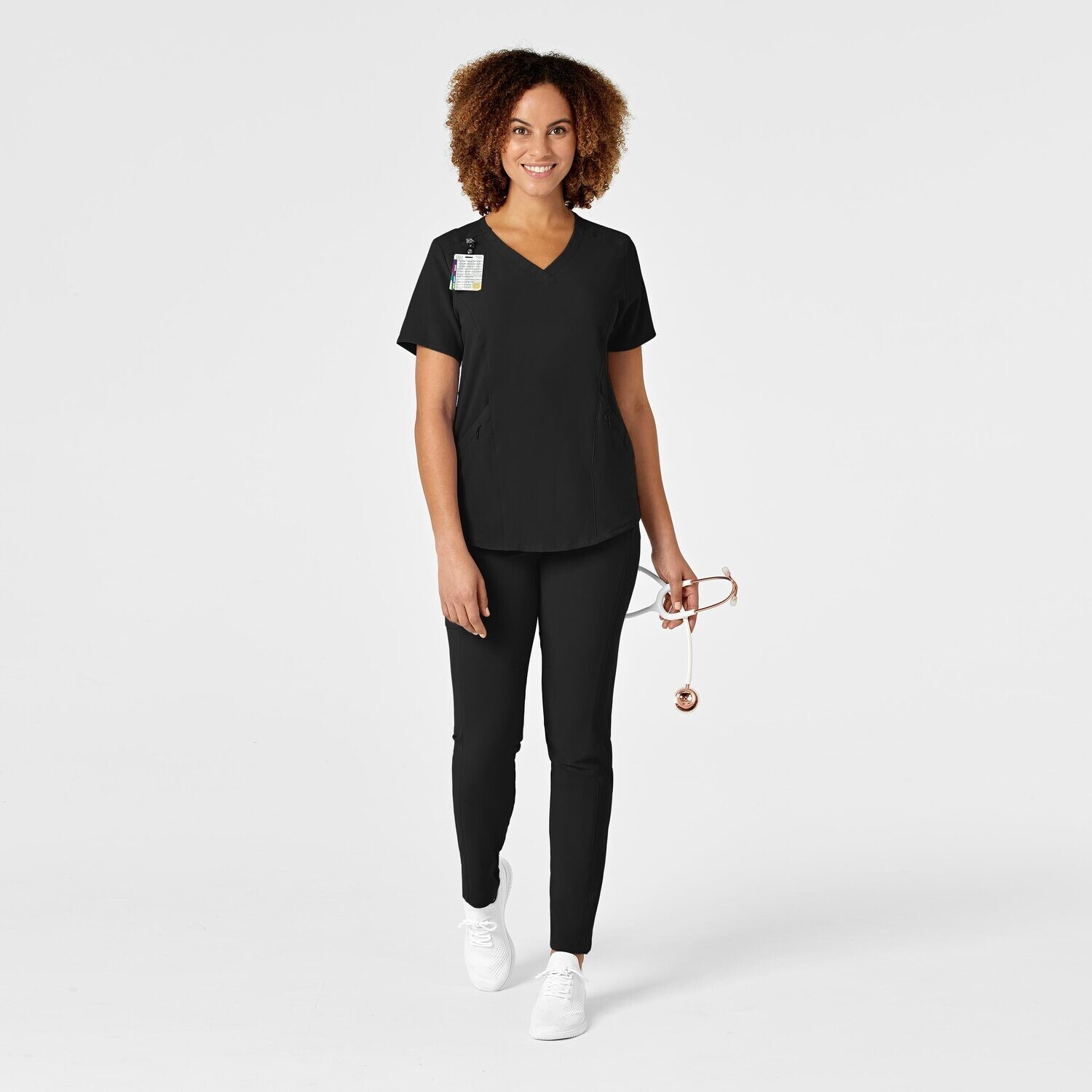 Casacca donna 6134 scollo a V black
