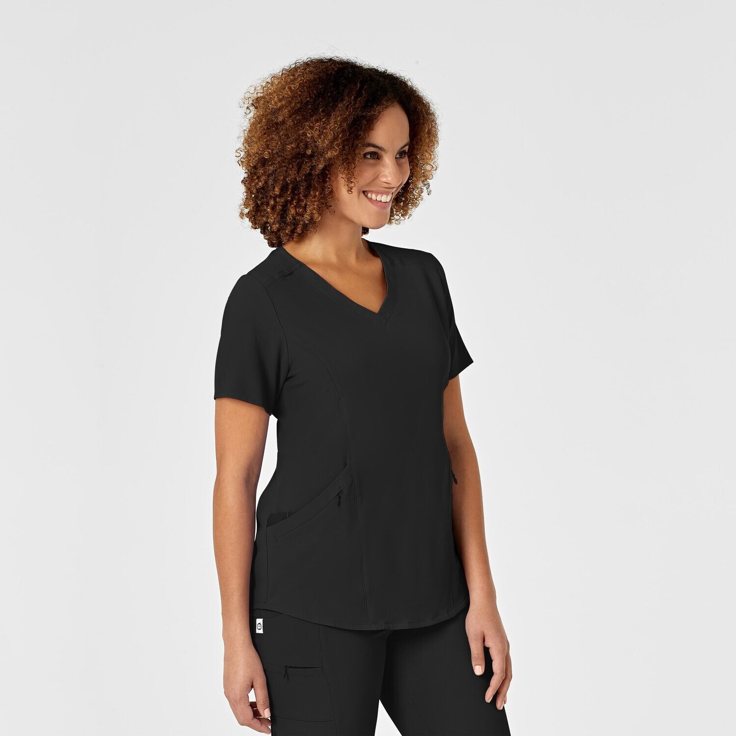 Casacca donna 6134 scollo a V black
