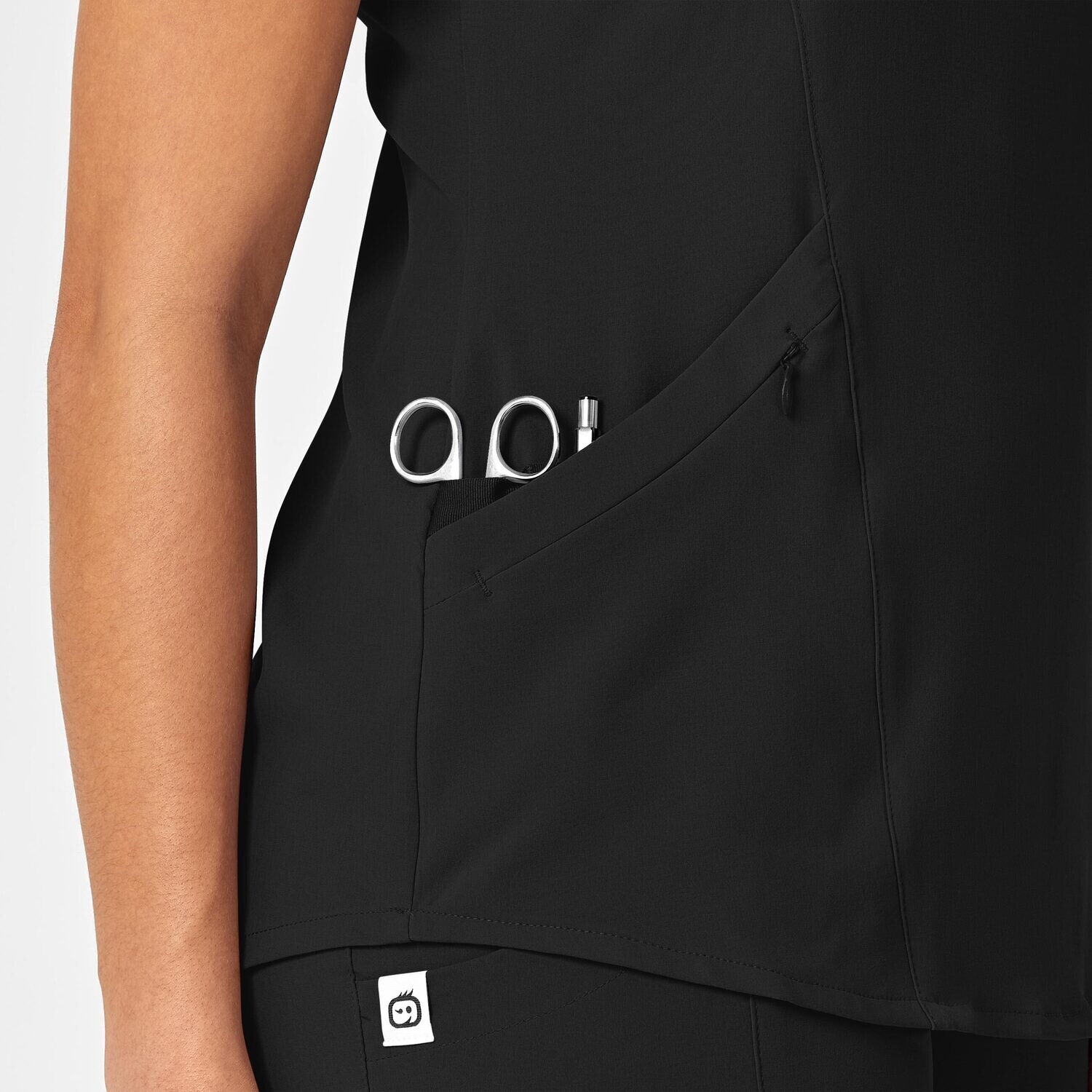 Casacca donna 6134 scollo a V black