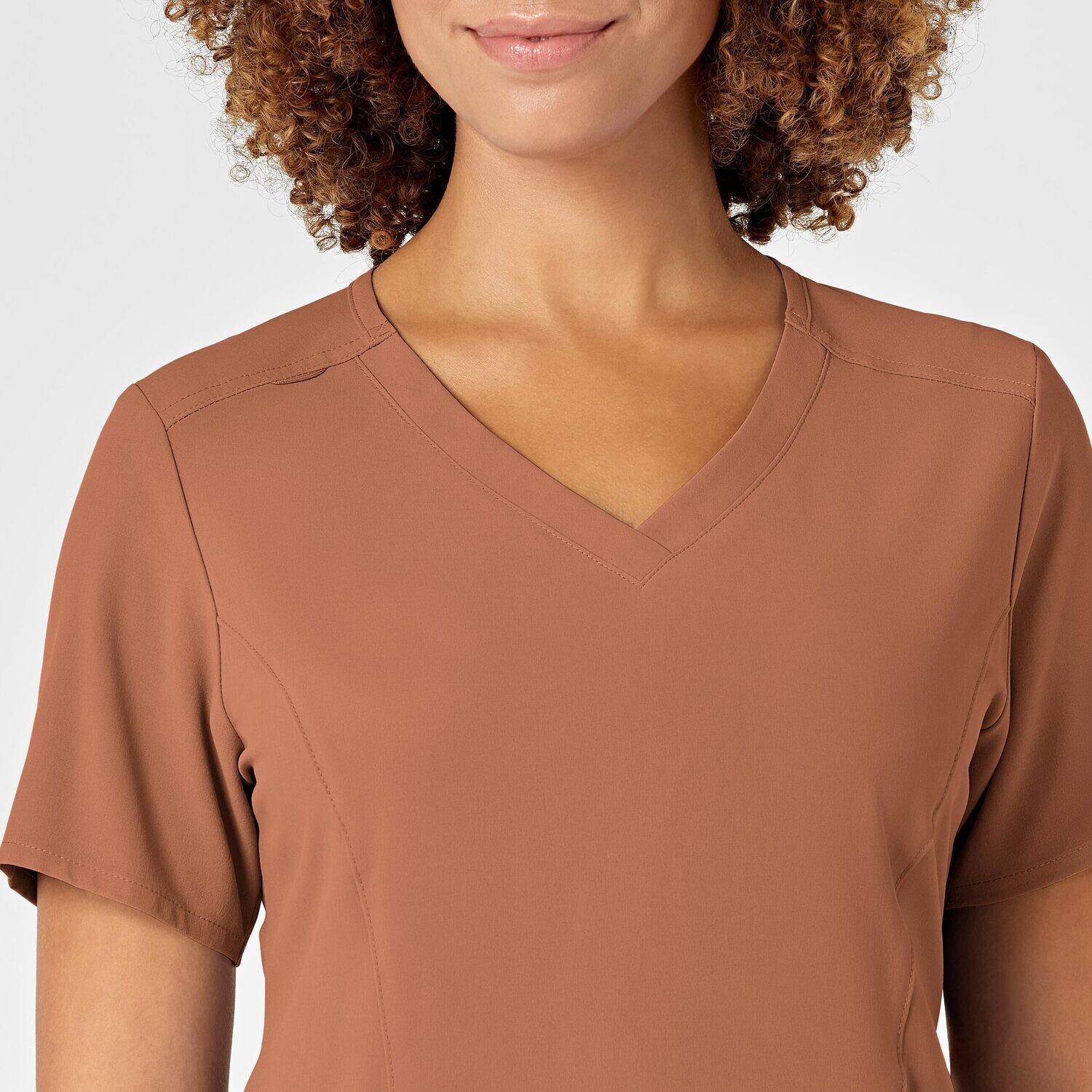 Casacca donna 6134 scollo a V clay