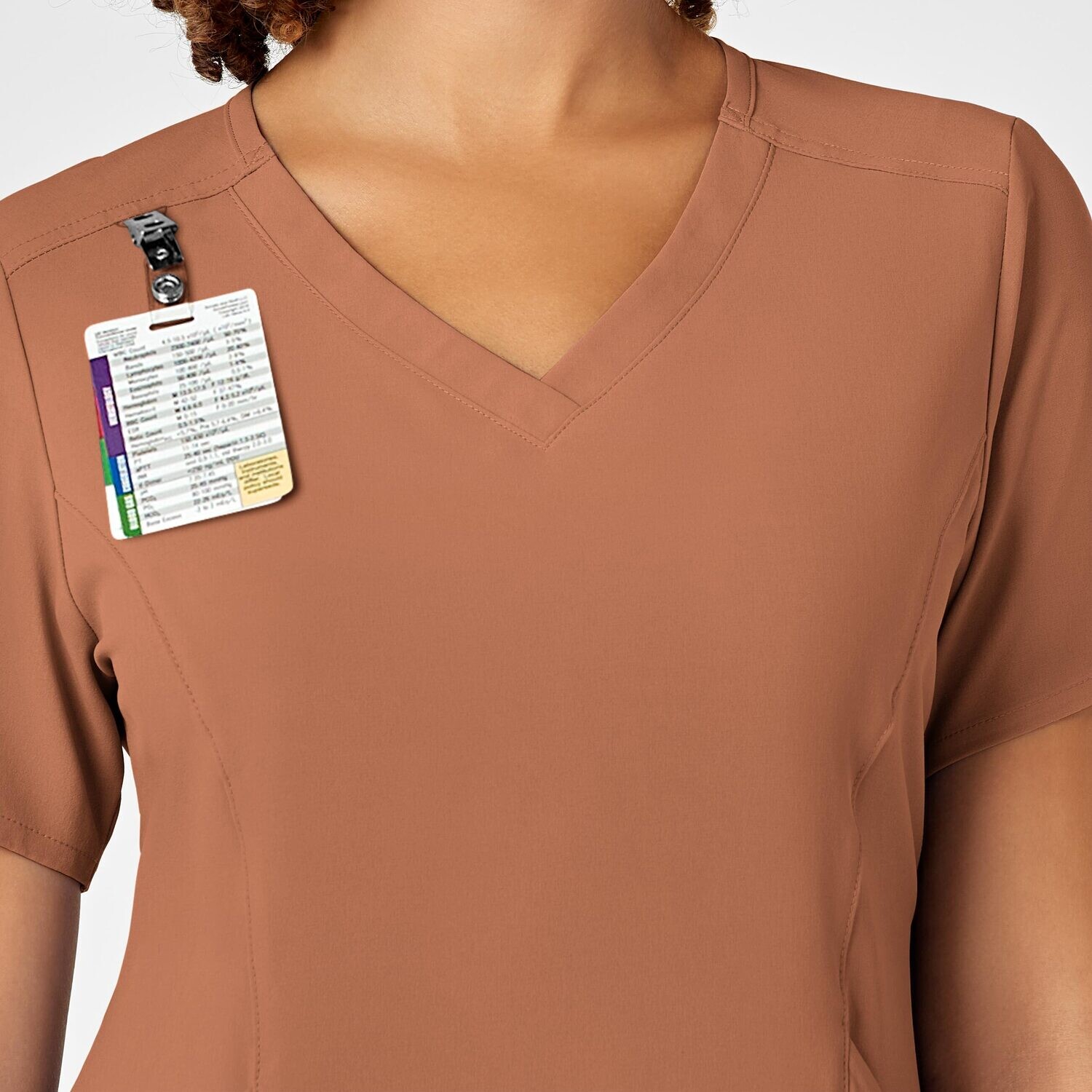Casacca donna 6134 scollo a V clay