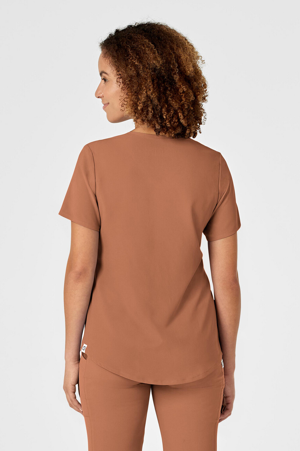 Casacca donna 6134 scollo a V clay