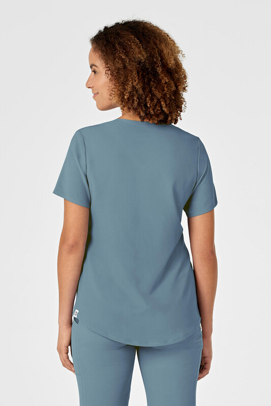 Casacca donna 6134 scollo a V elemental blue