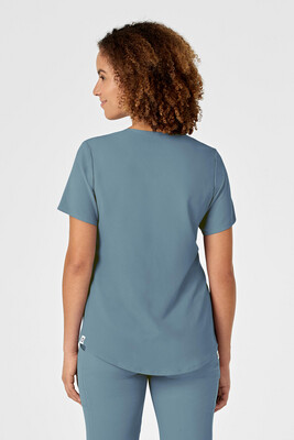 Casacca donna 6134 scollo a V elemental blue