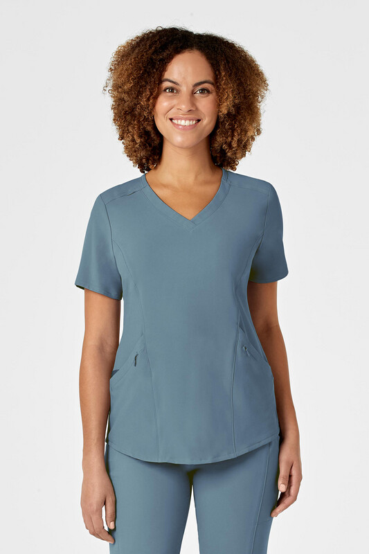 Casacca donna 6134 scollo a V elemental blue