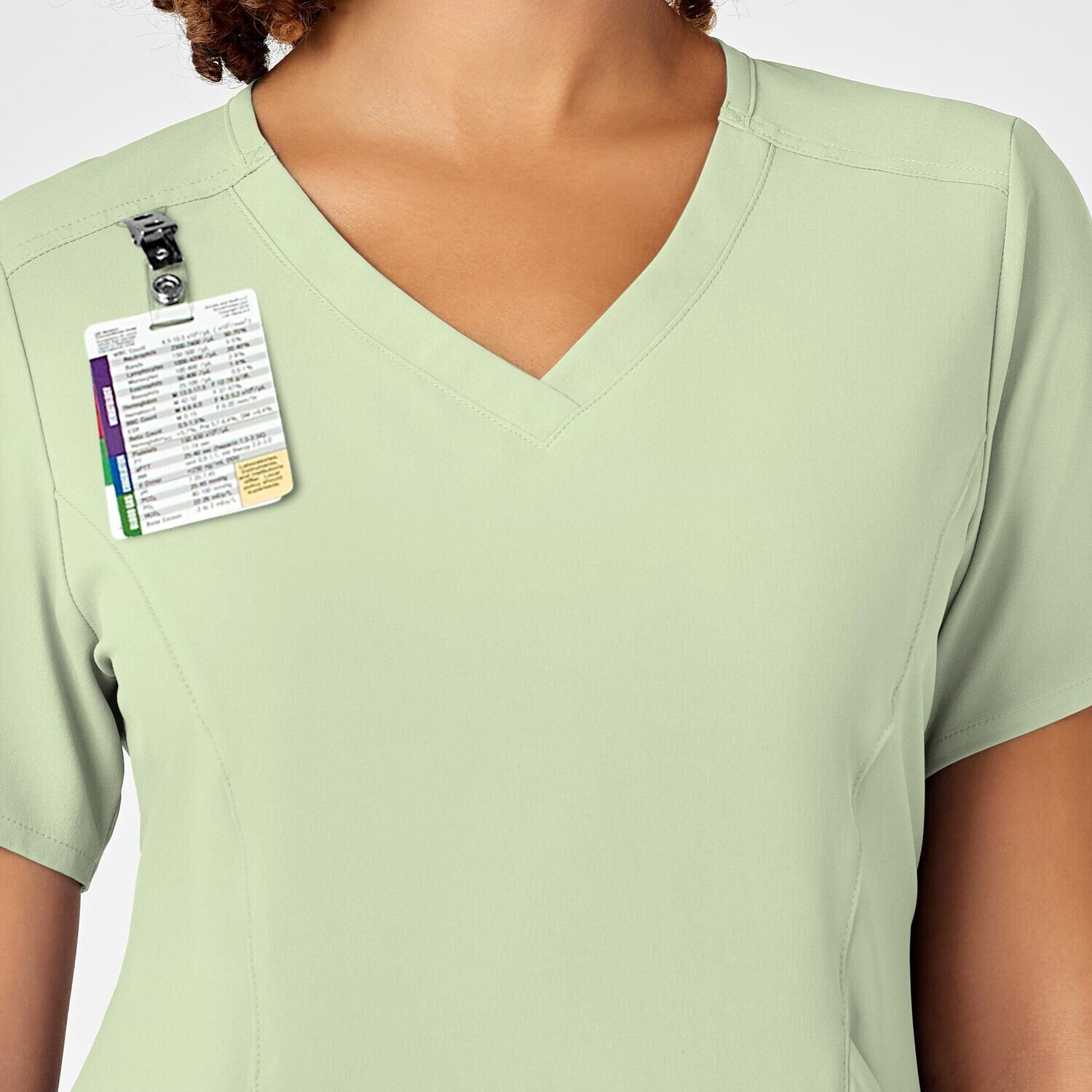 Casacca donna 6134 scollo a V fresh mint