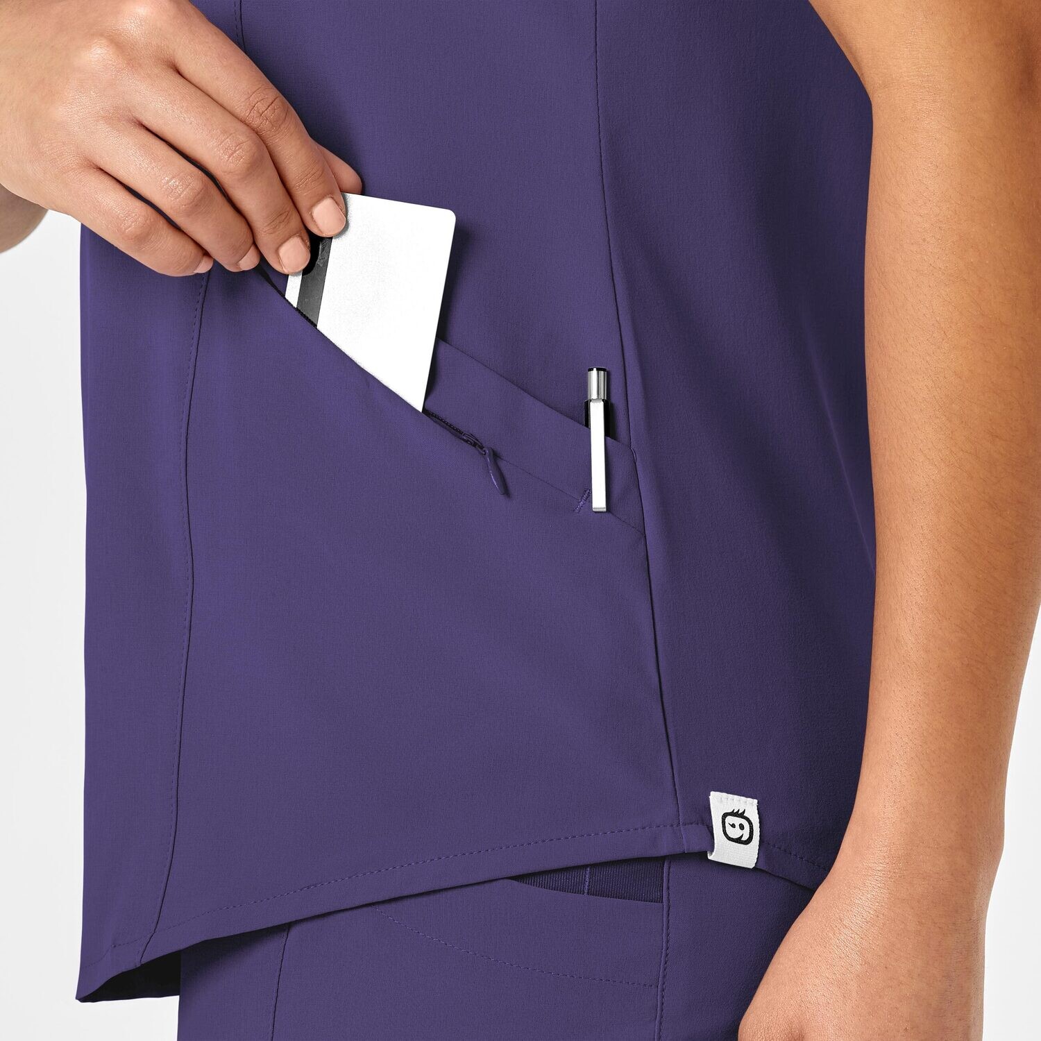 Casacca donna 6134 scollo a V grape