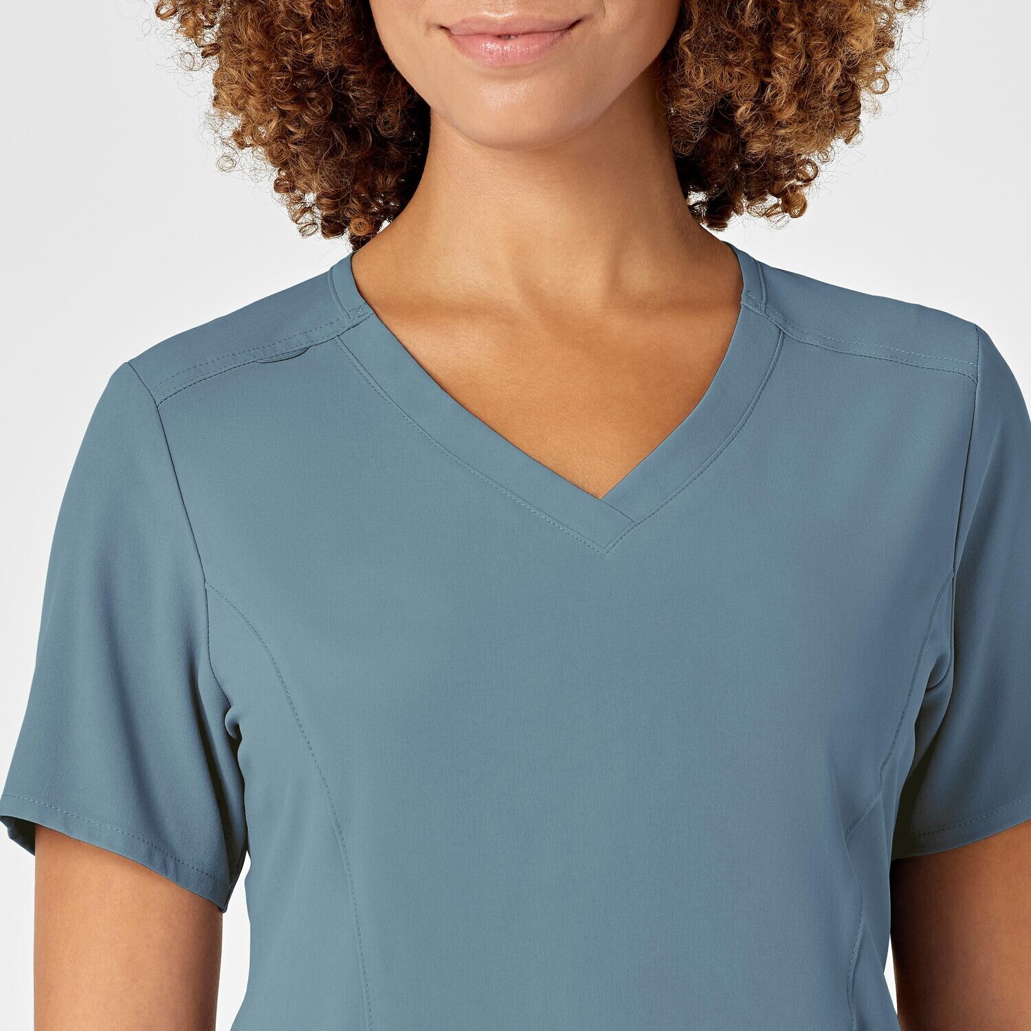 Casacca donna 6134 scollo a V elemental blue