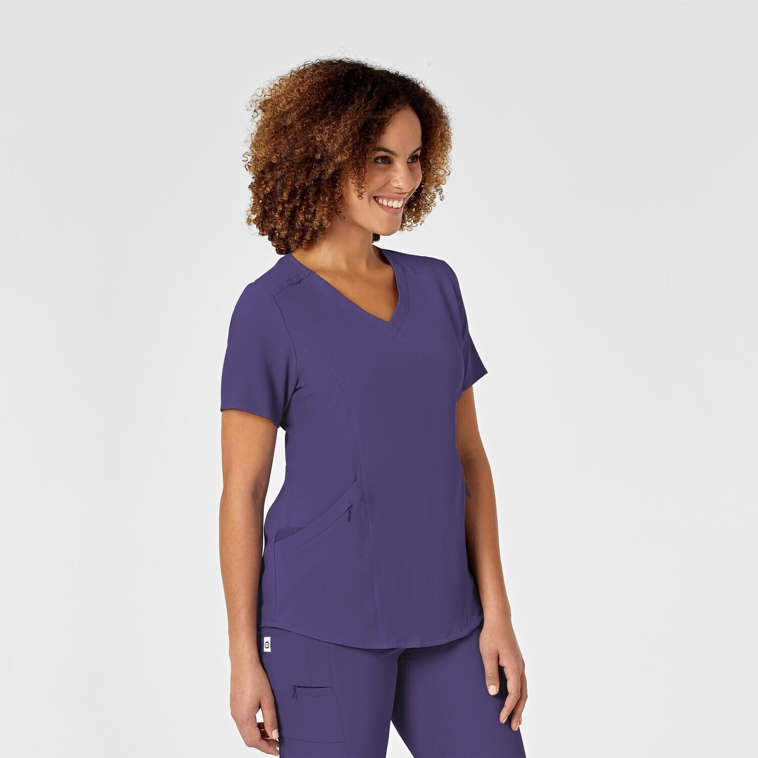 Casacca donna 6134 scollo a V grape