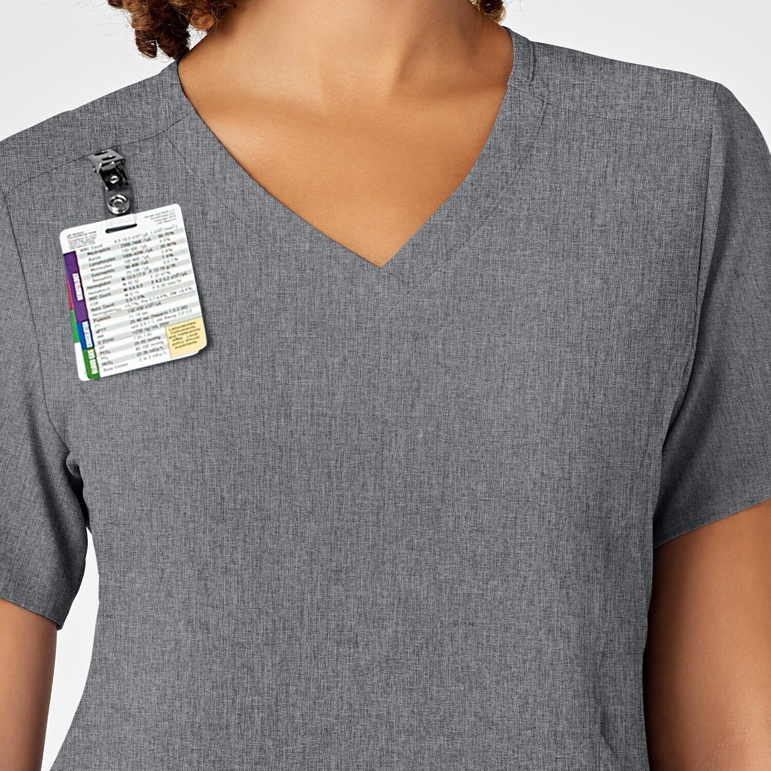 Casacca donna 6134 scollo a V grey heather