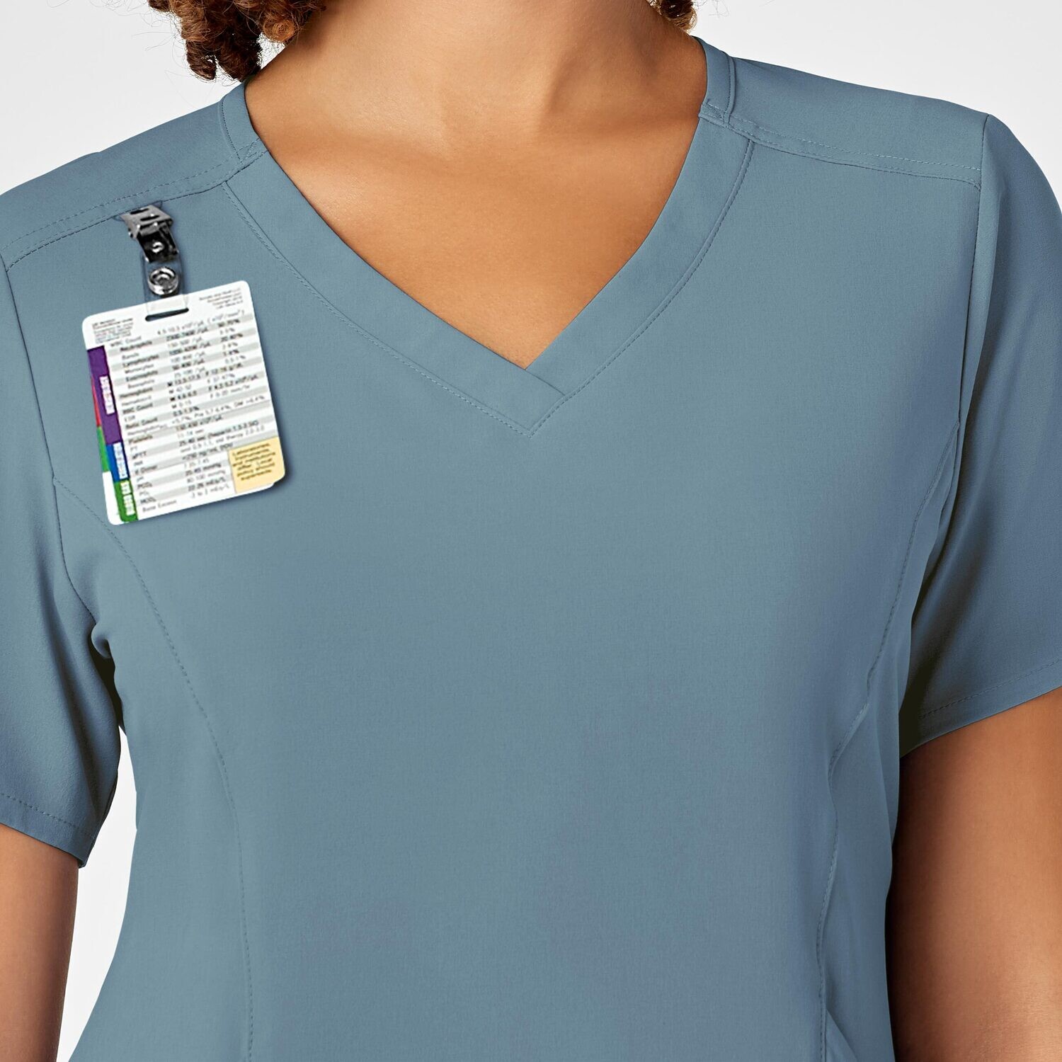 Casacca donna 6134 scollo a V elemental blue