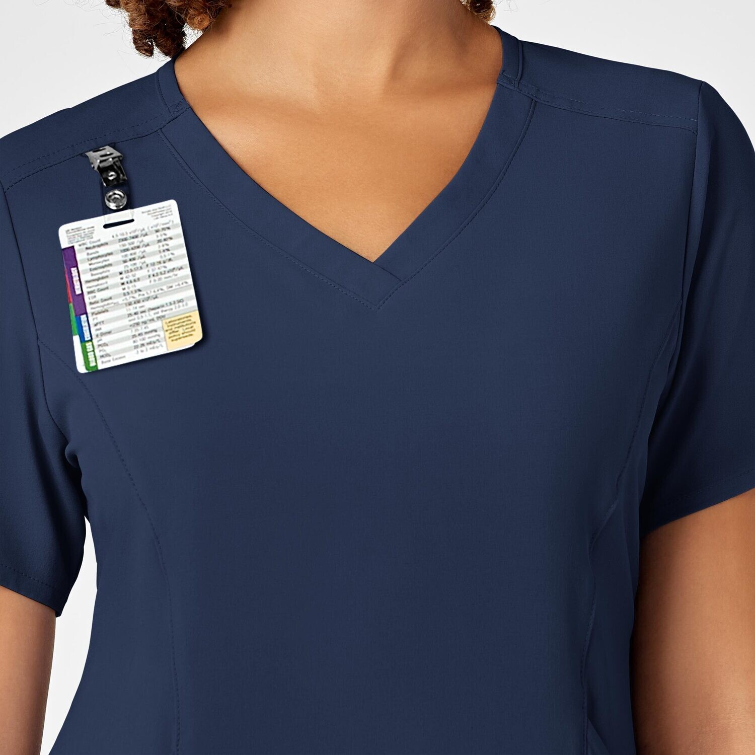 Casacca donna 6134 scollo a V navy blue