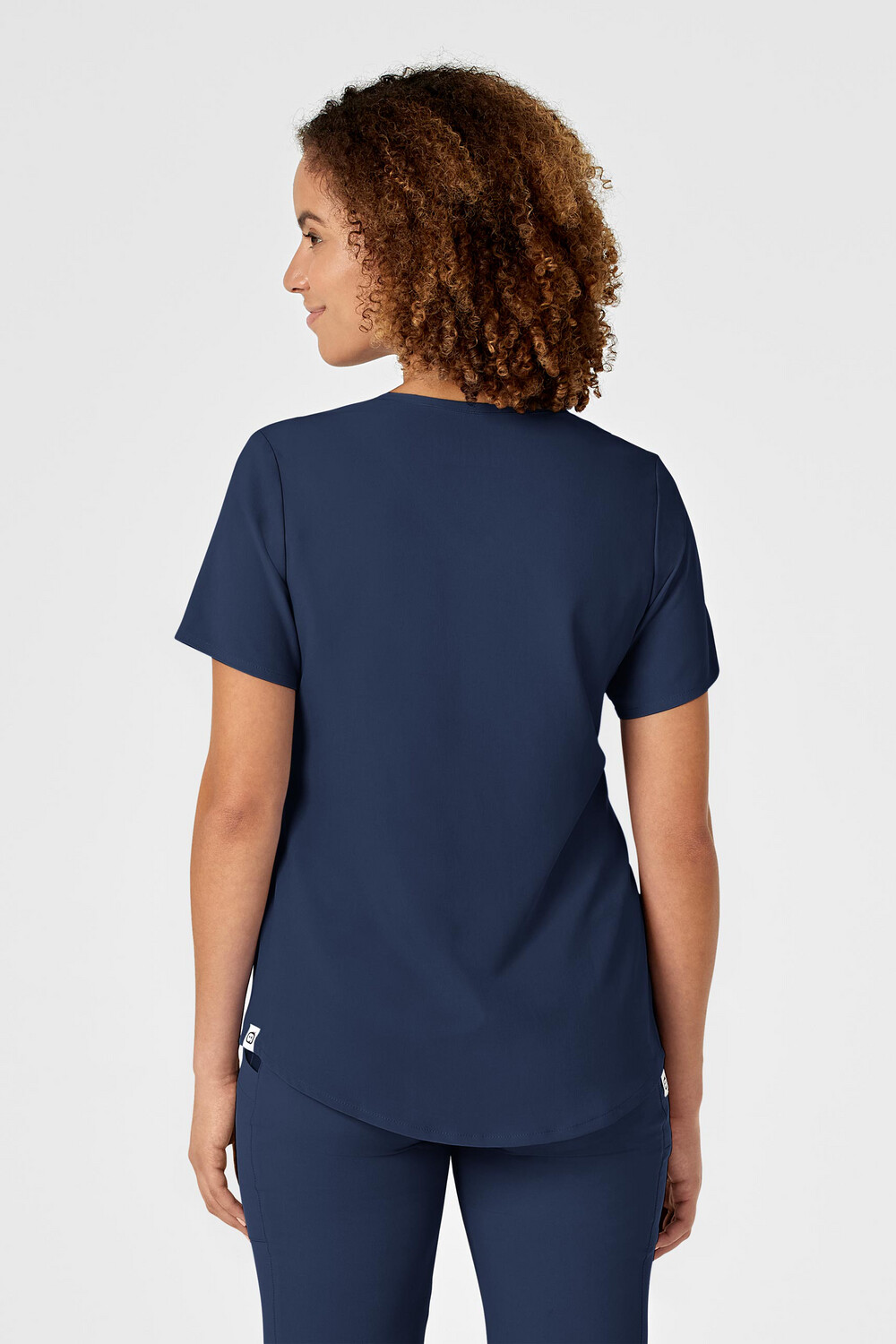 Casacca donna 6134 scollo a V navy blue