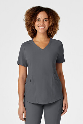 Casacca donna 6134 scollo a V pewter