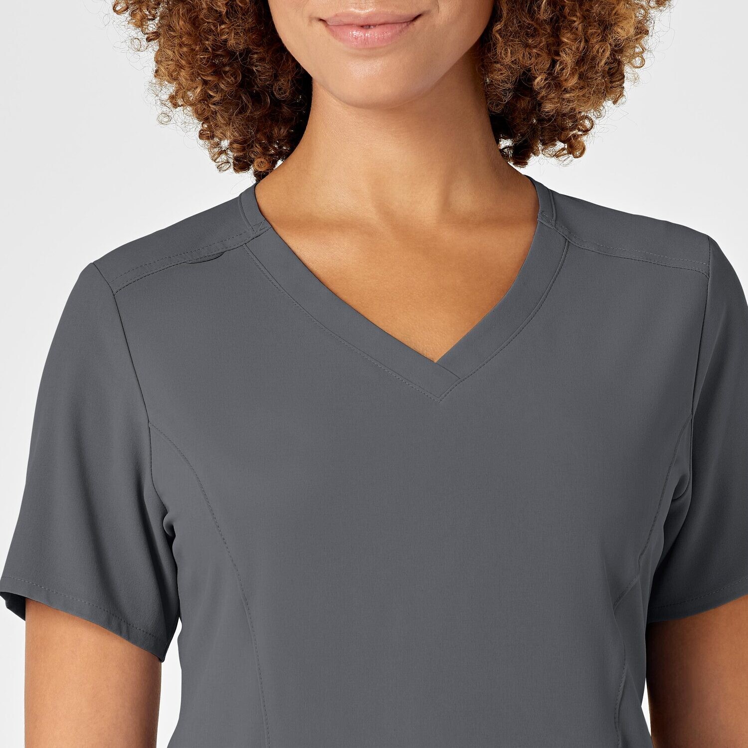 Casacca donna 6134 scollo a V pewter