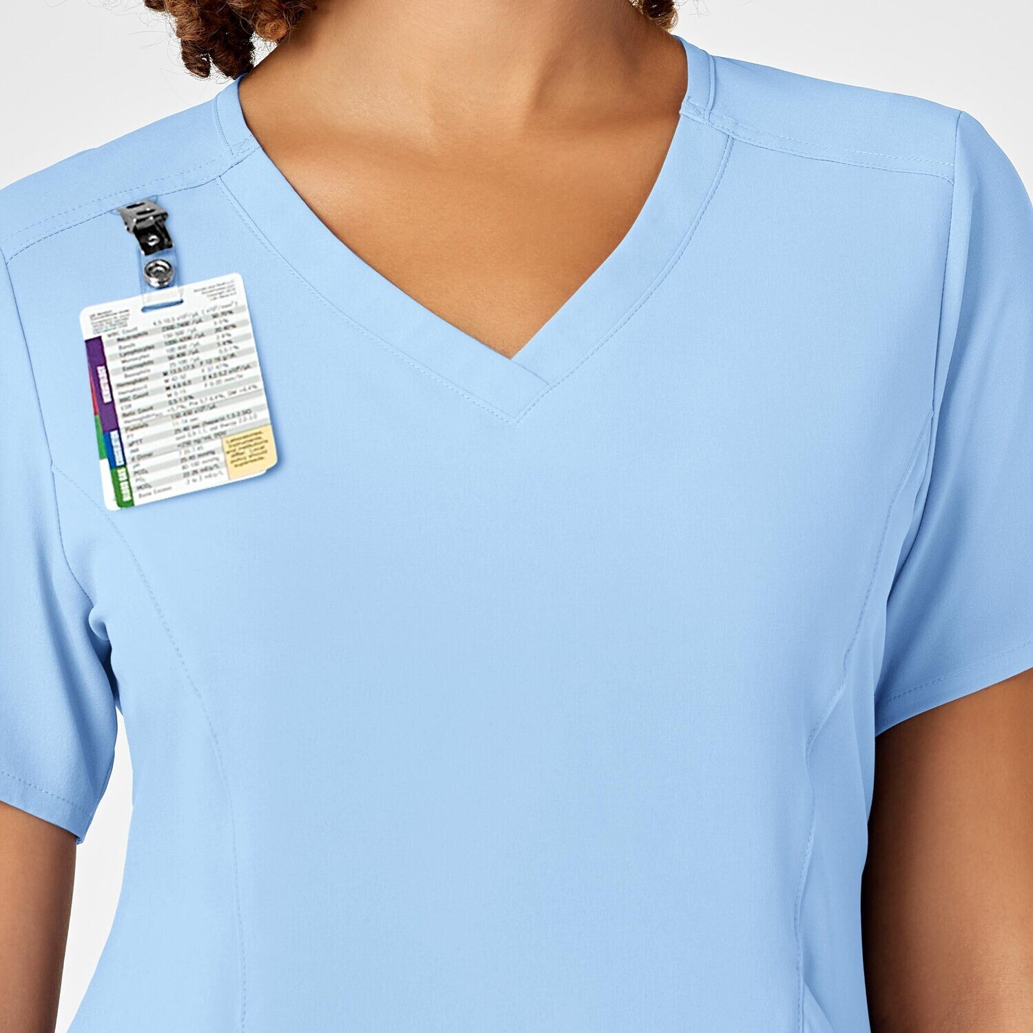 Casacca donna 6134 scollo a V powder