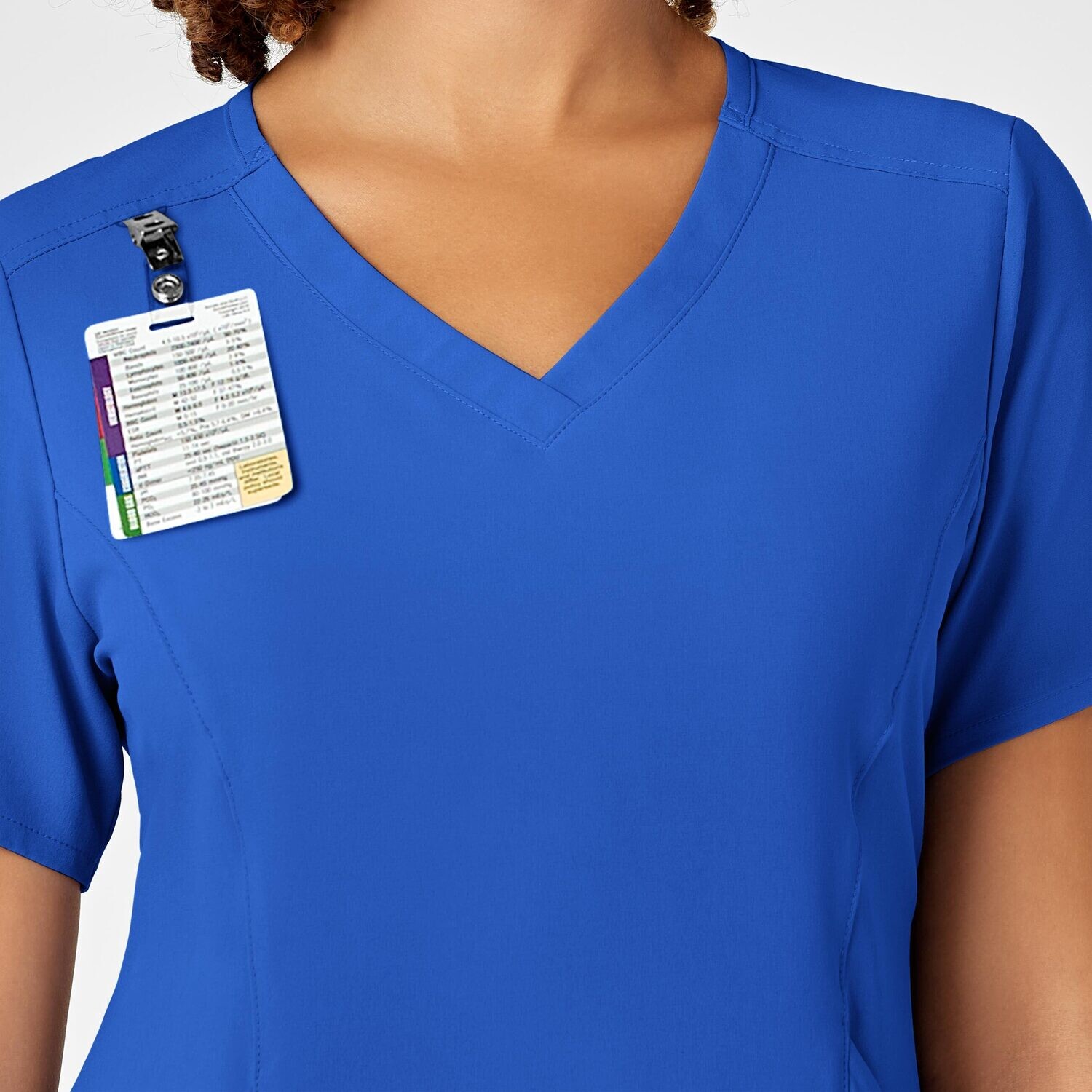 Casacca donna 6134 scollo a V royal blue