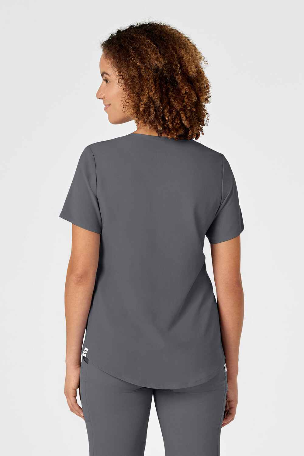 Casacca donna 6134 scollo a V pewter