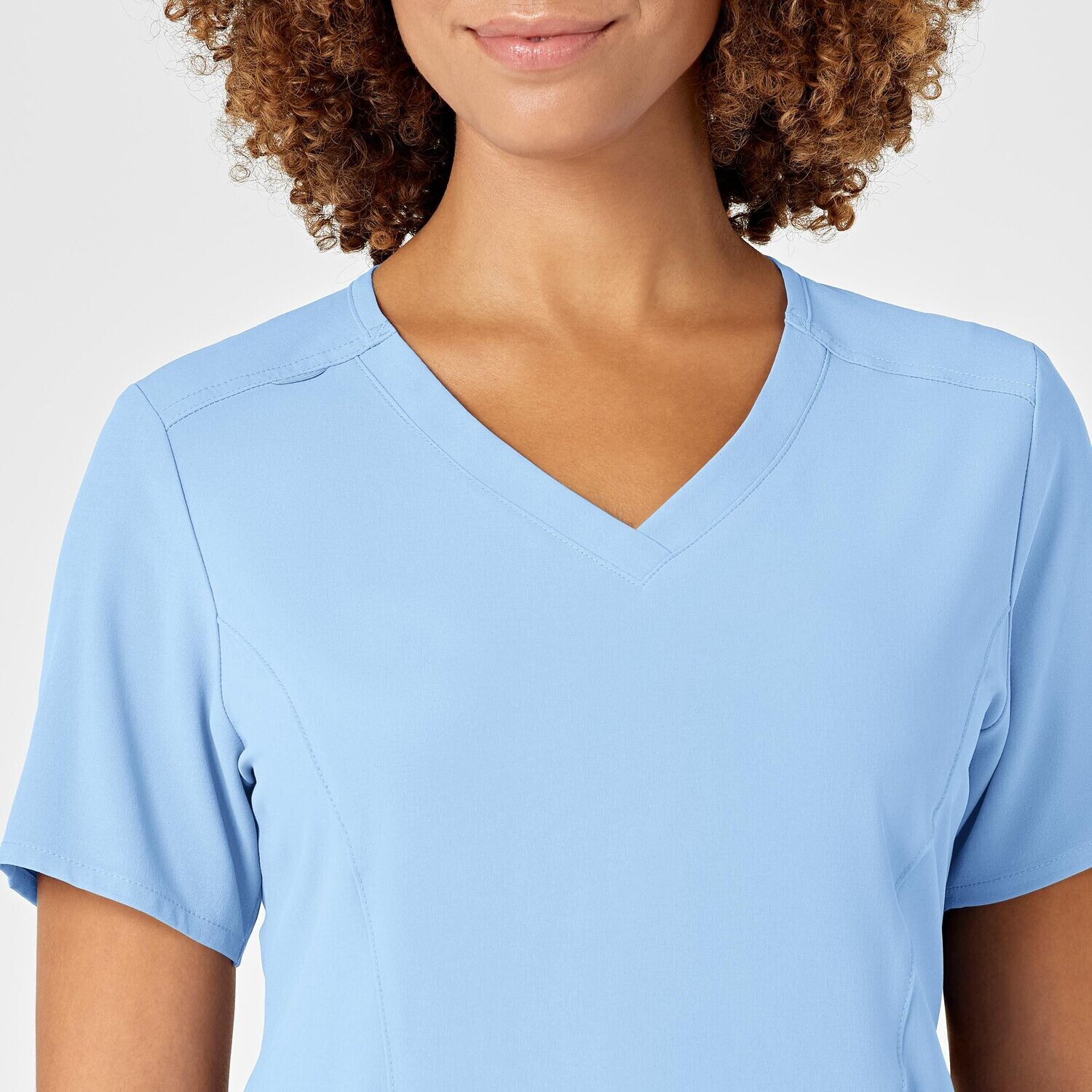 Casacca donna 6134 scollo a V powder