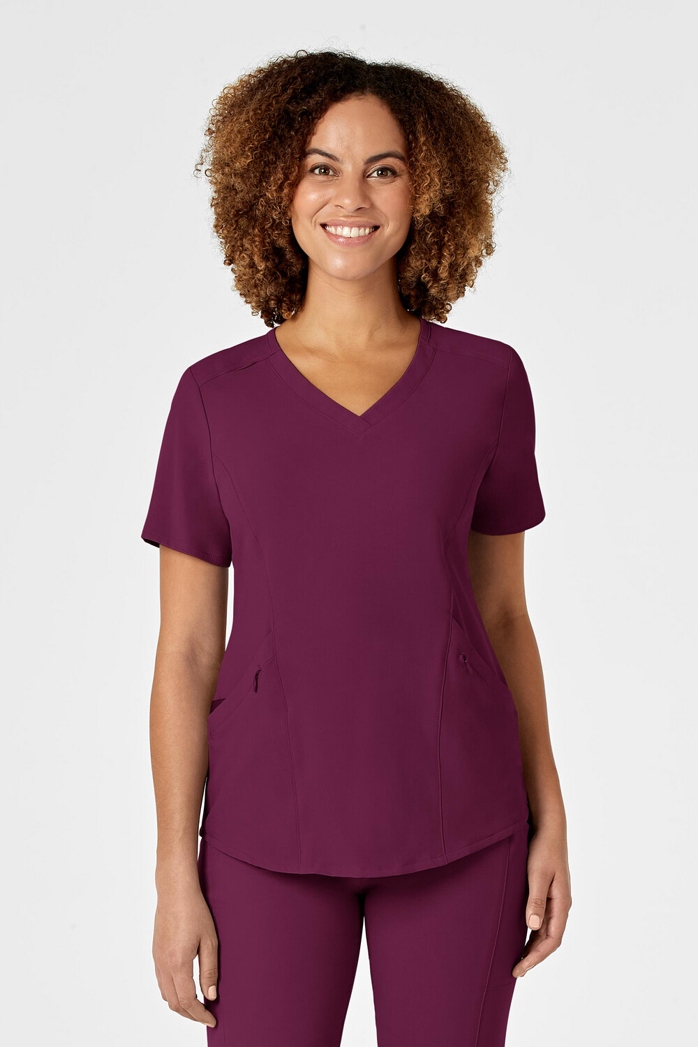Casacca donna 6134 scollo a V wine