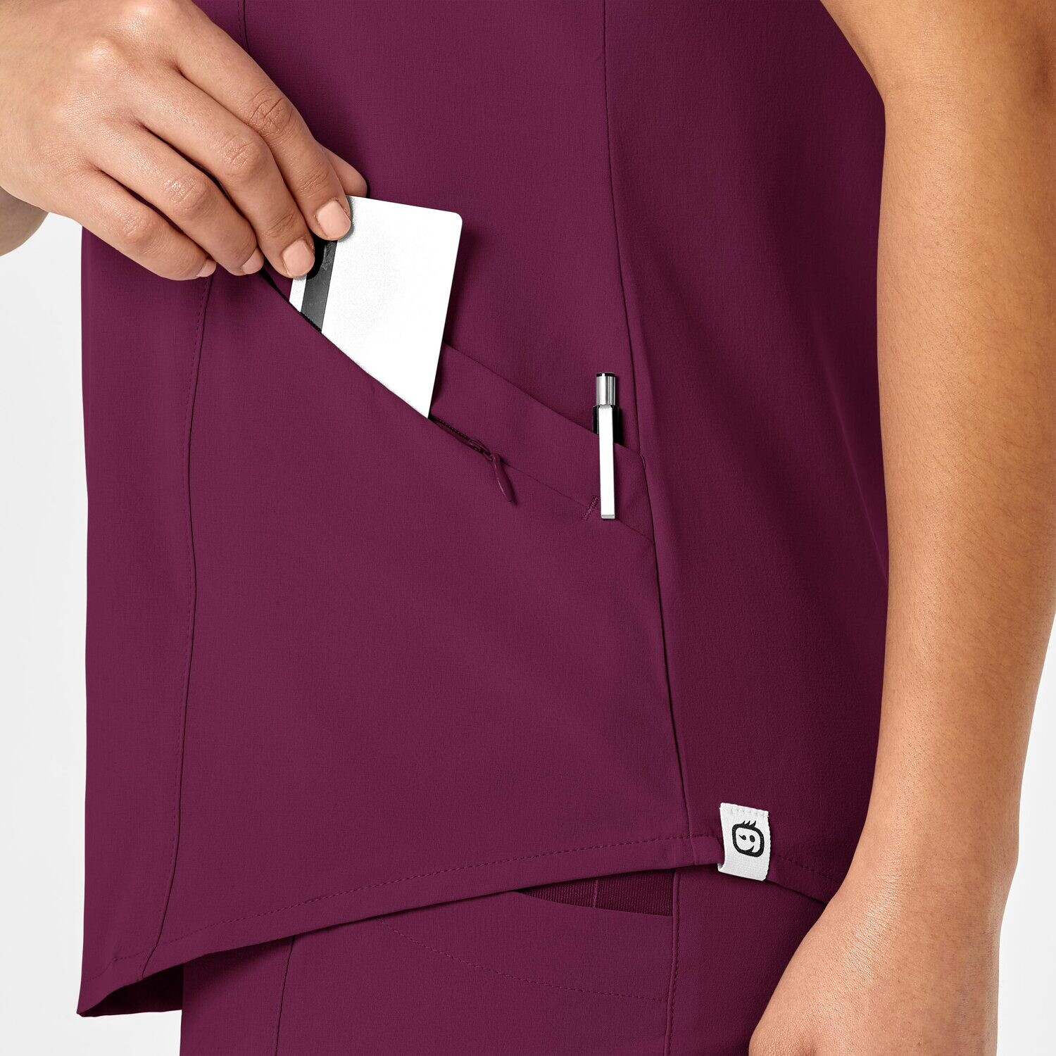 Casacca donna 6134 scollo a V wine