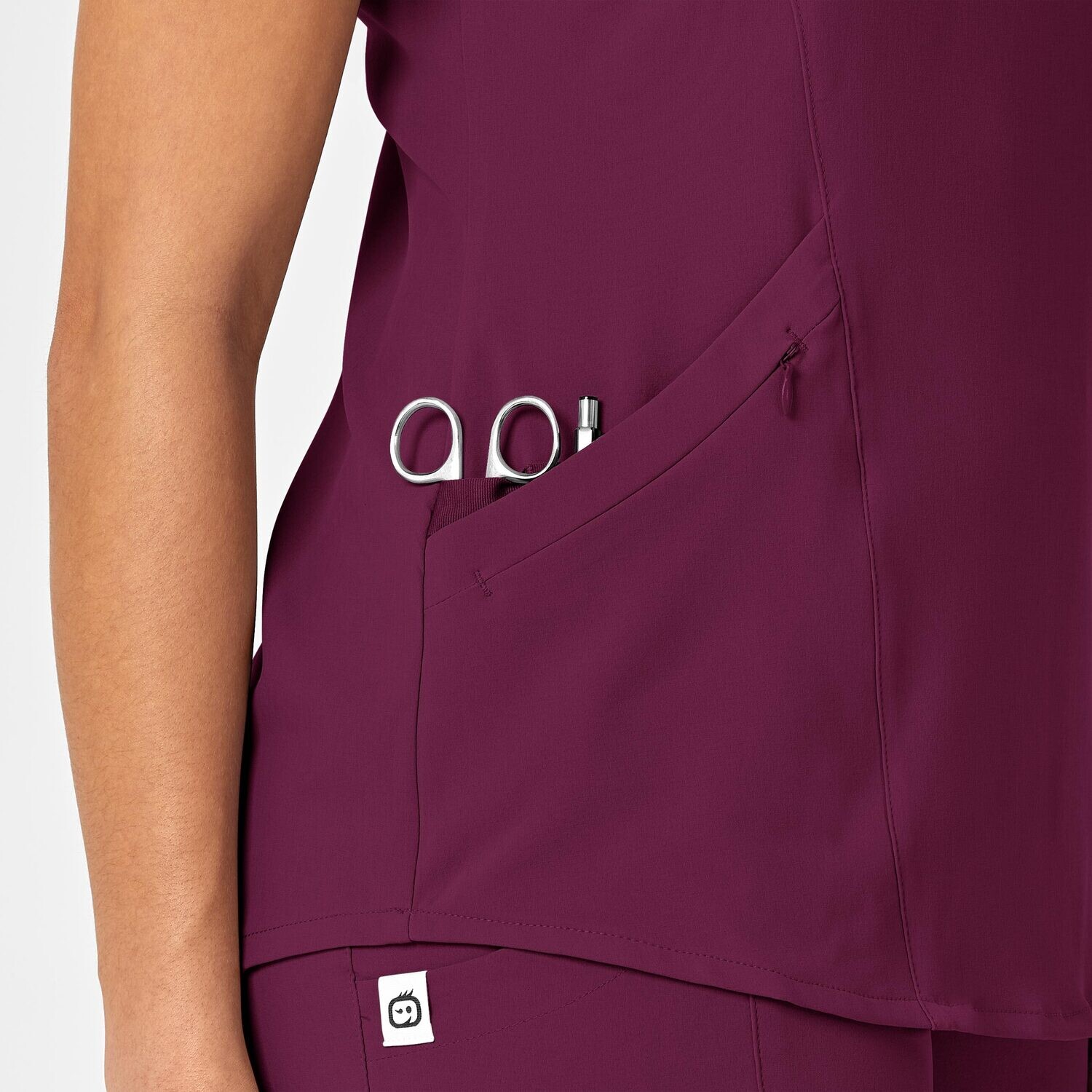 Casacca donna 6134 scollo a V wine