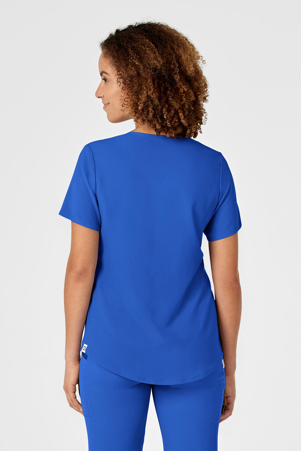 Casacca donna 6134 scollo a V royal blue
