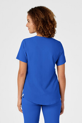 Casacca donna 6134 scollo a V royal blue