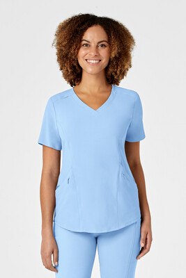 Casacca donna 6134 scollo a V powder