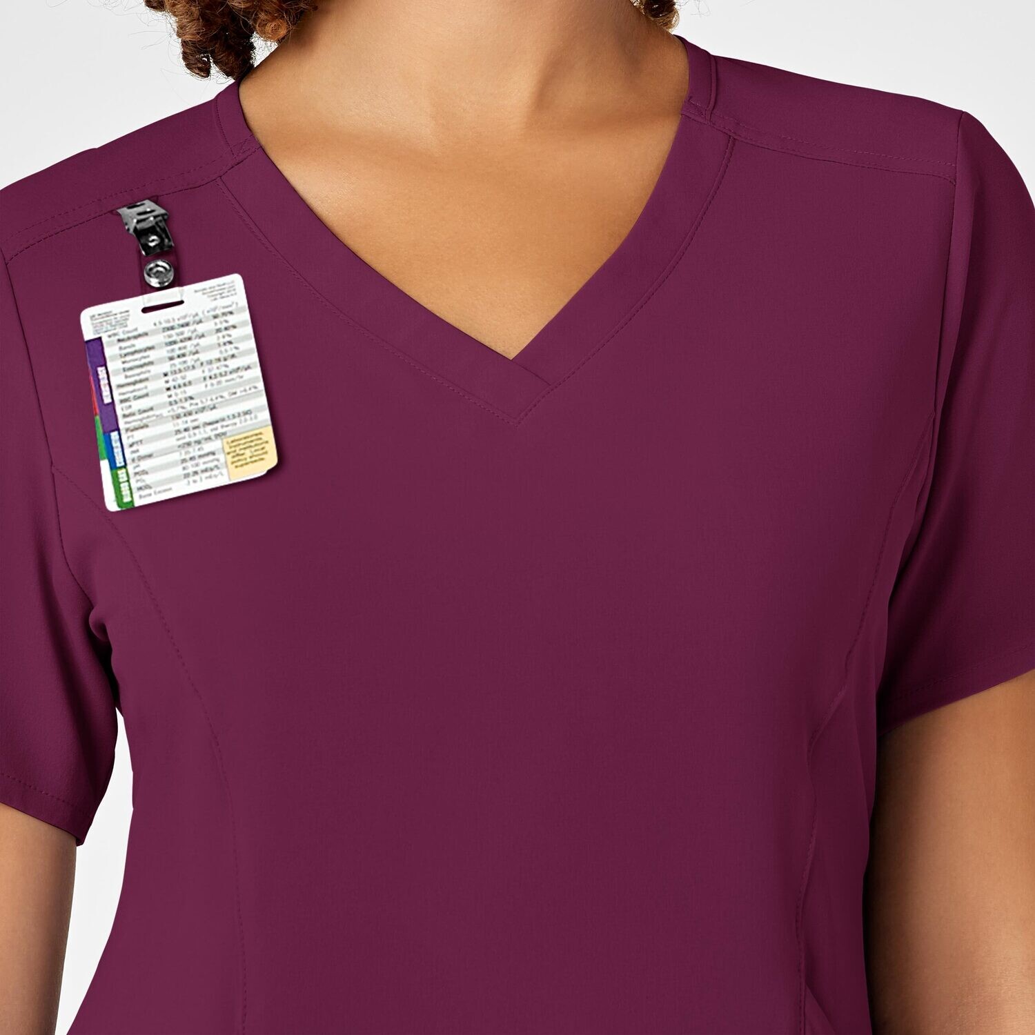 Casacca donna 6134 scollo a V wine