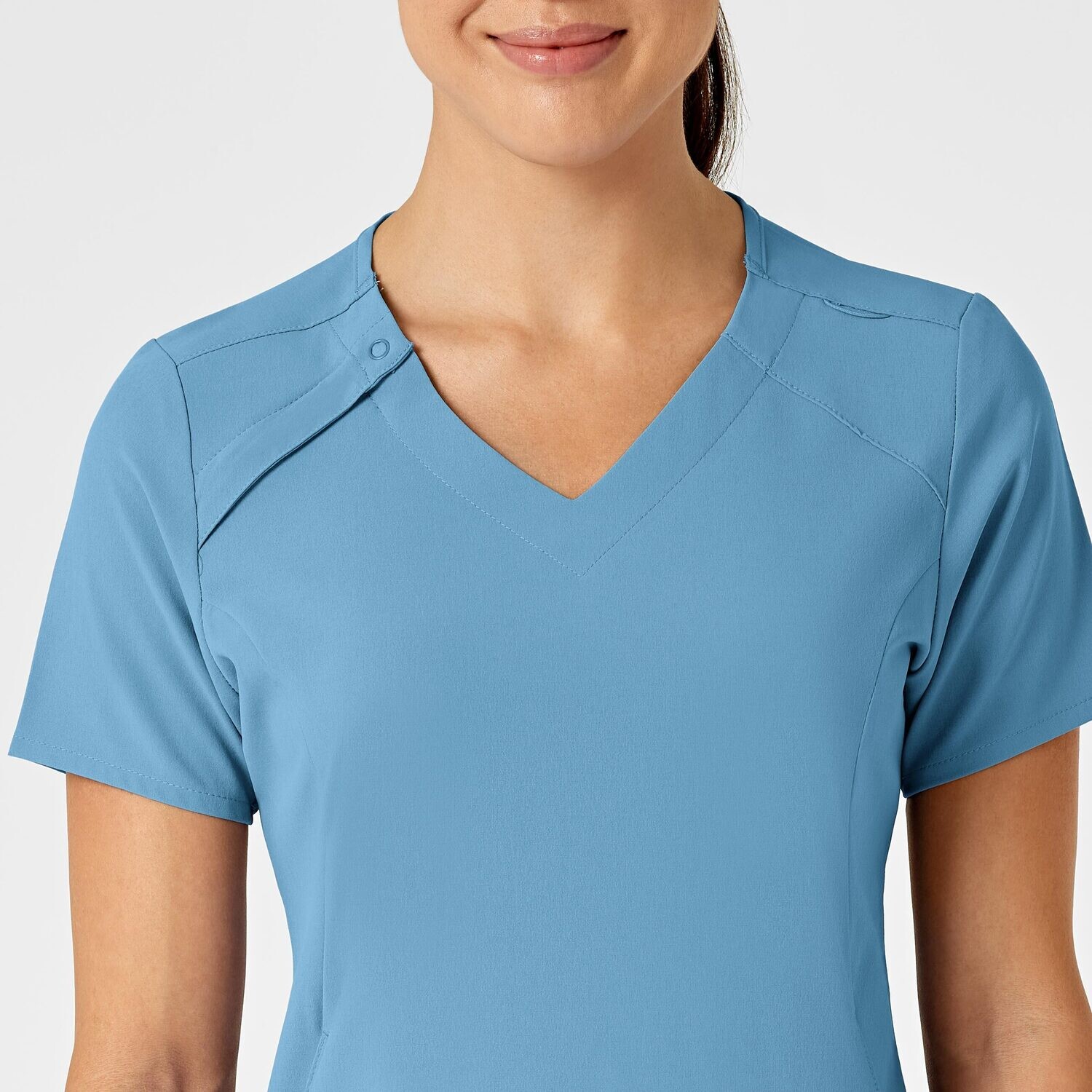 Casacca donna 6234 scollo a V bay blue