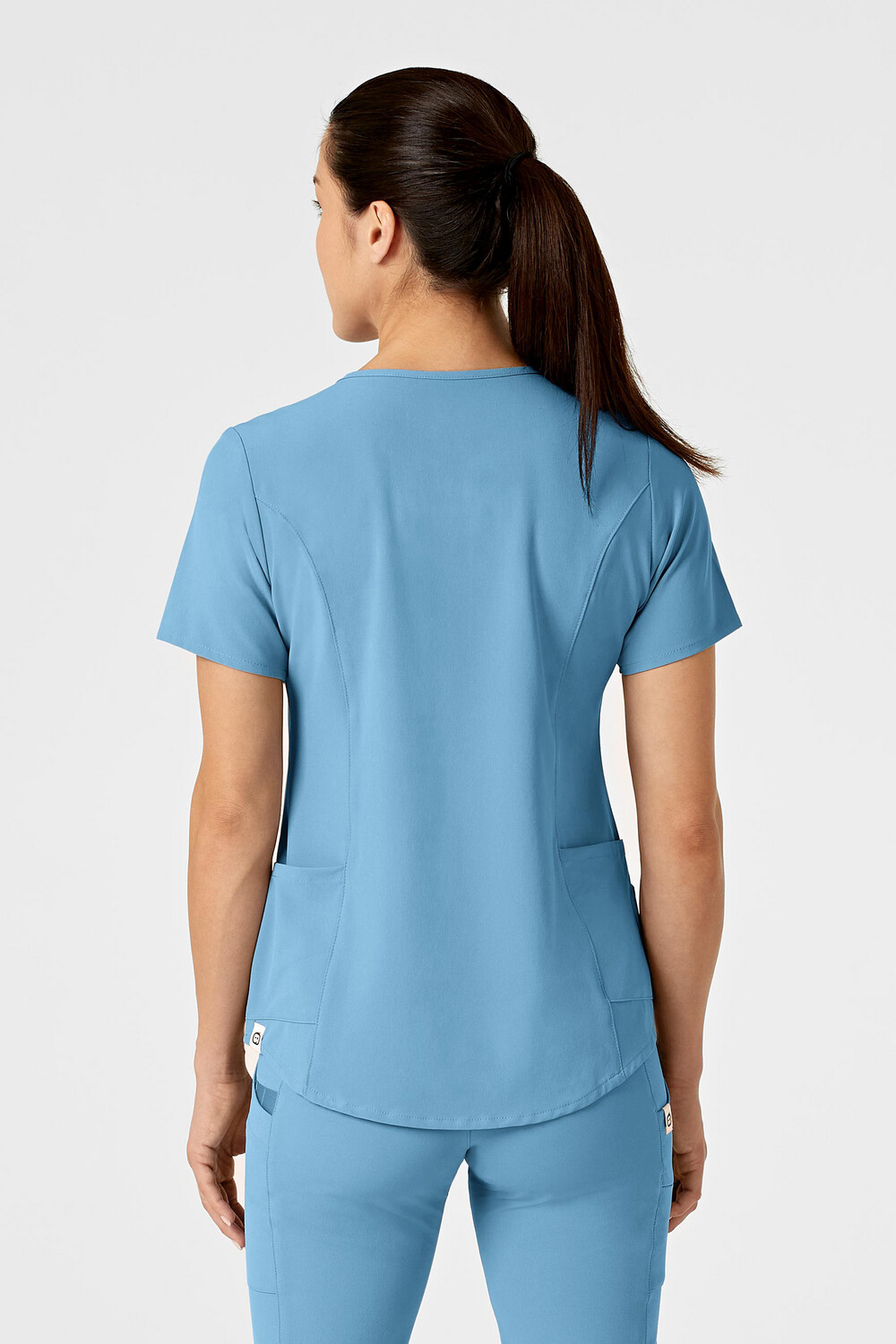 Casacca donna 6234 scollo a V bay blue