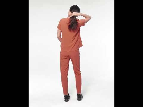 Casacca donna 6234 scollo a V navy blue