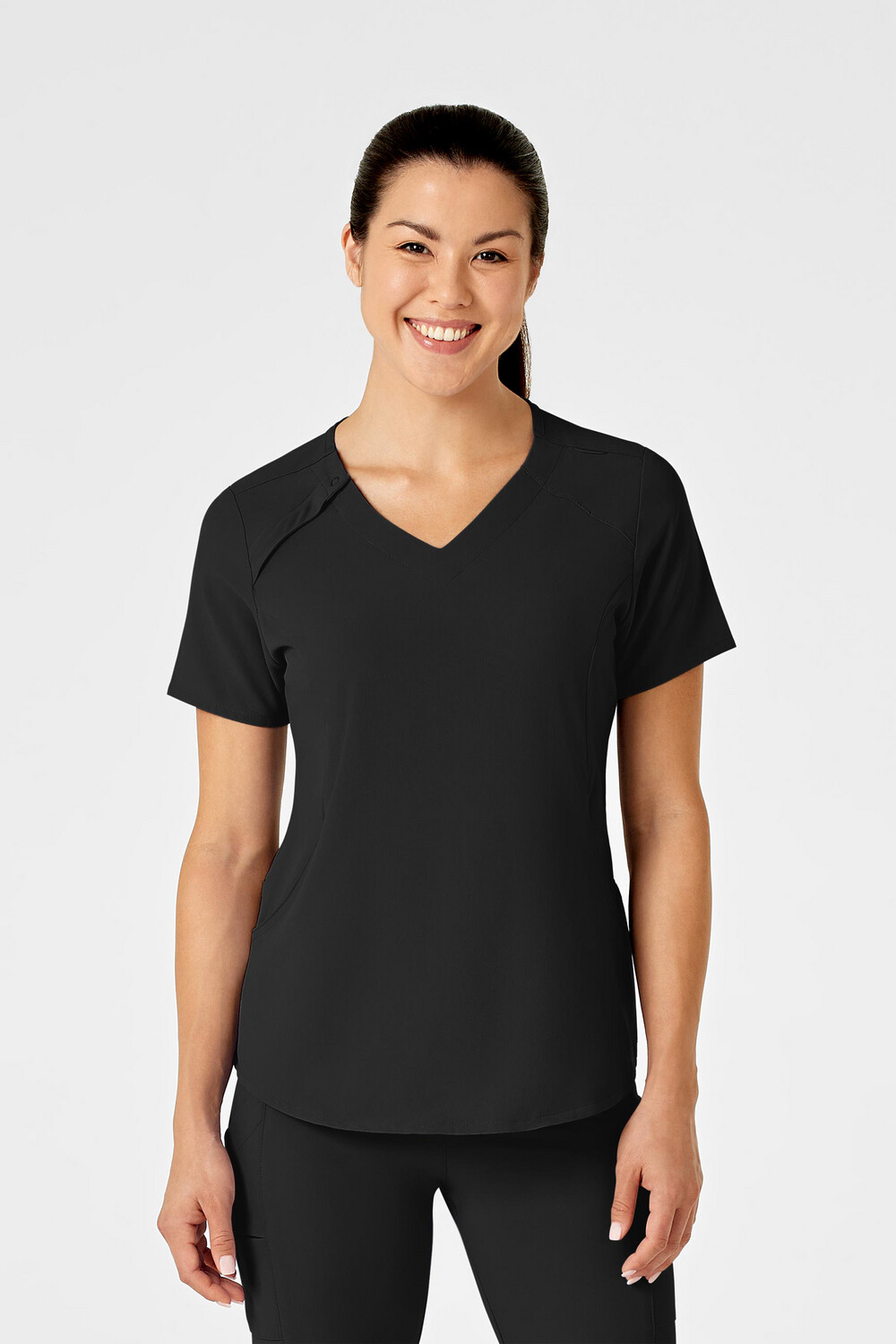Casacca donna 6234 scollo a V black