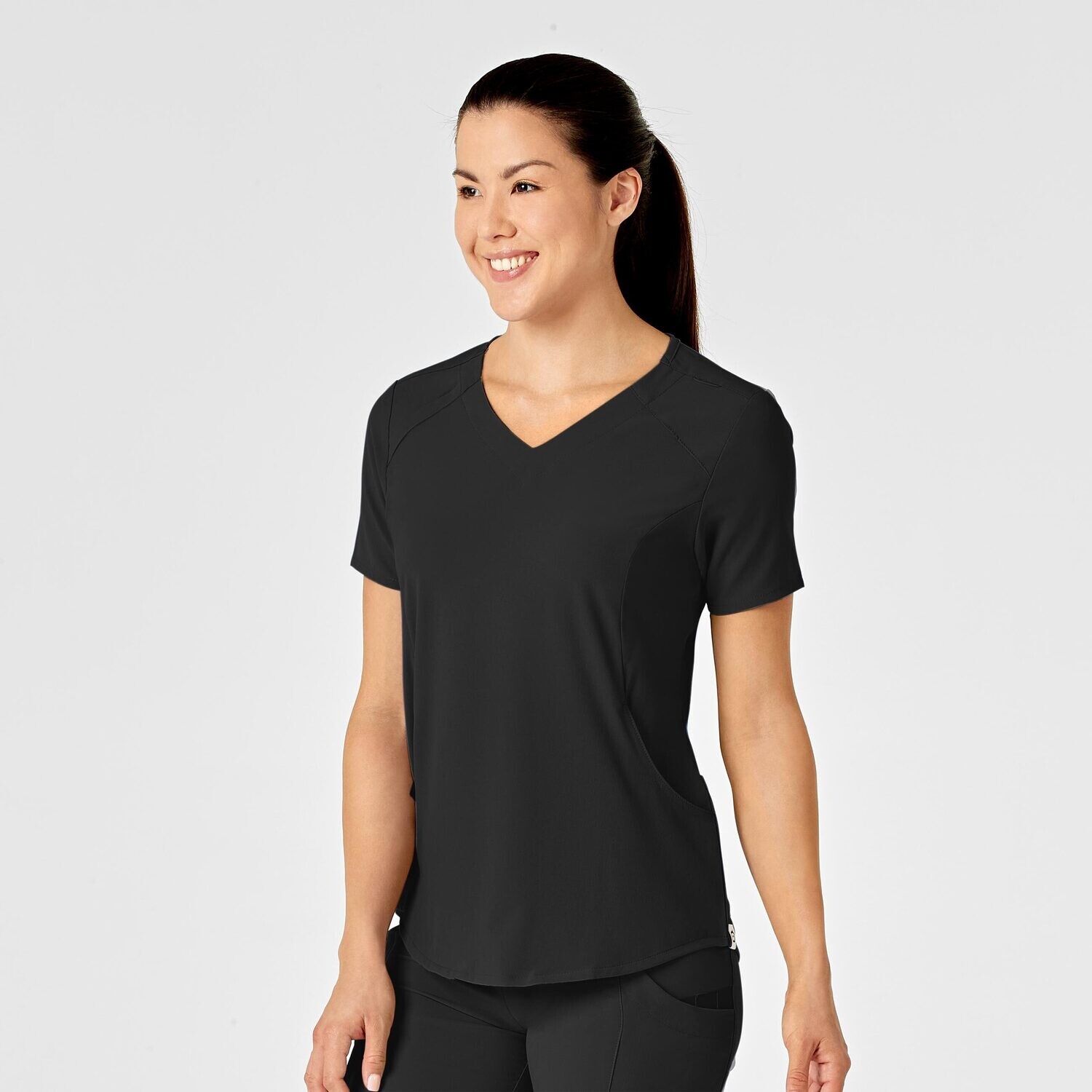 Casacca donna 6234 scollo a V black