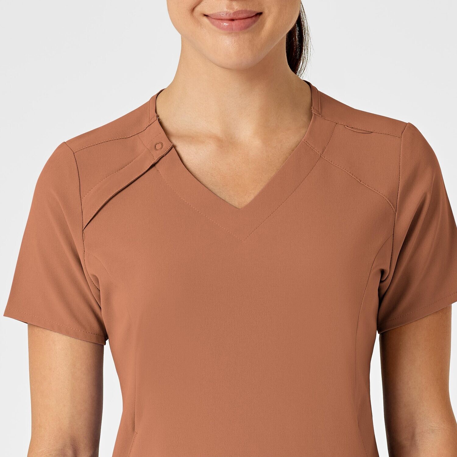 Casacca donna 6234 scollo a V clay