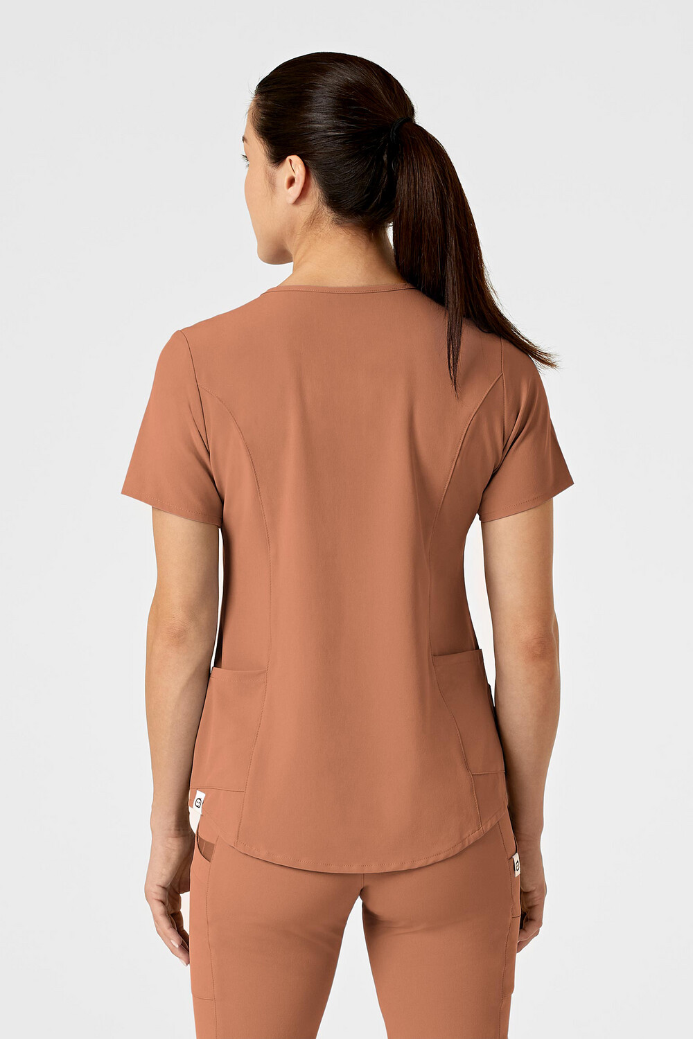 Casacca donna 6234 scollo a V clay