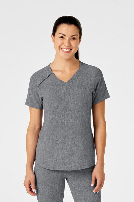 Casacca donna 6234 scollo a V grey heather