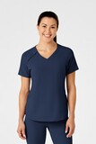 Casacca donna 6234 scollo a V navy blue