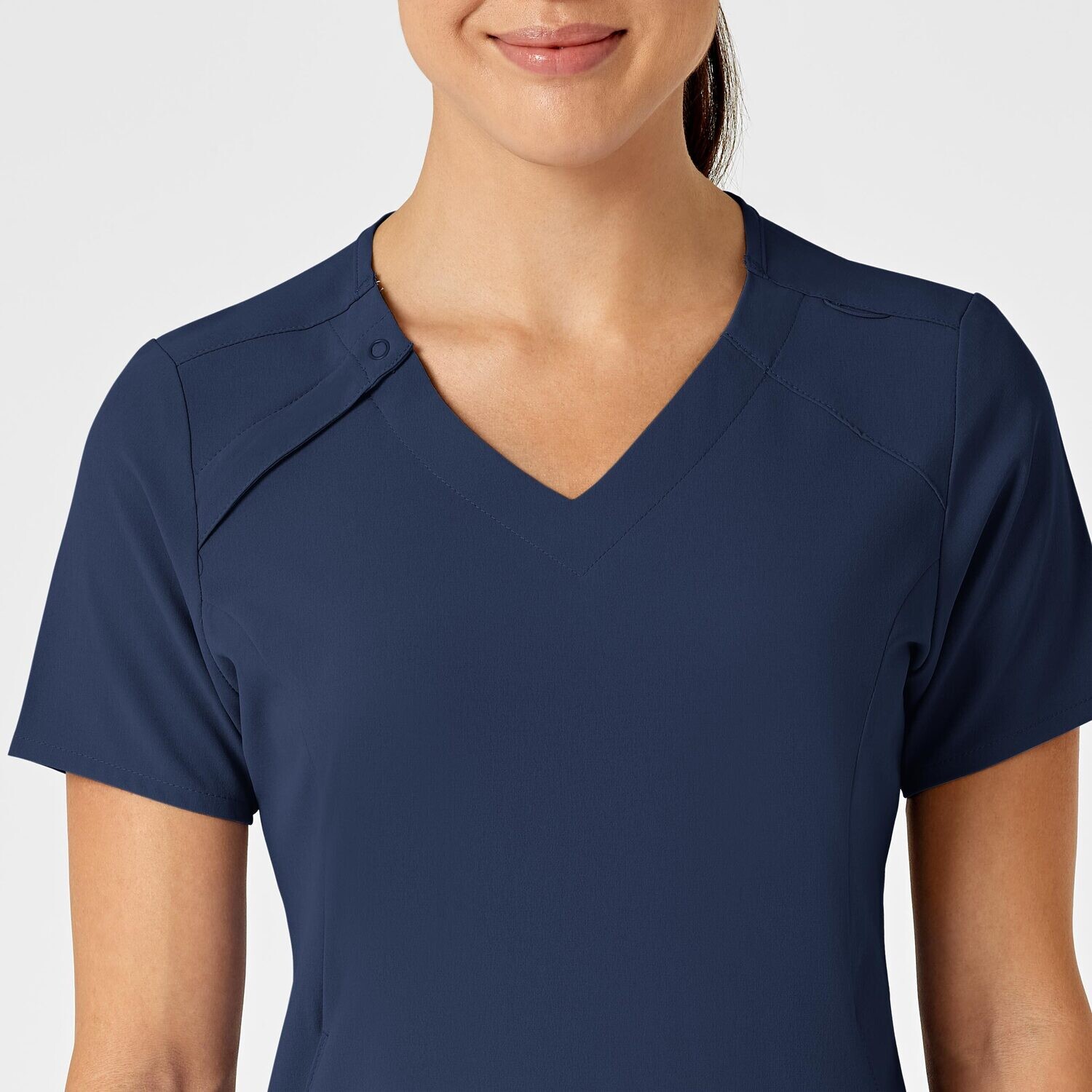 Casacca donna 6234 scollo a V navy blue