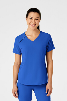 Casacca donna 6234 scollo a V royal blue
